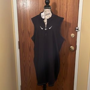 Nike sleeveless dress 1/2-zip dress.